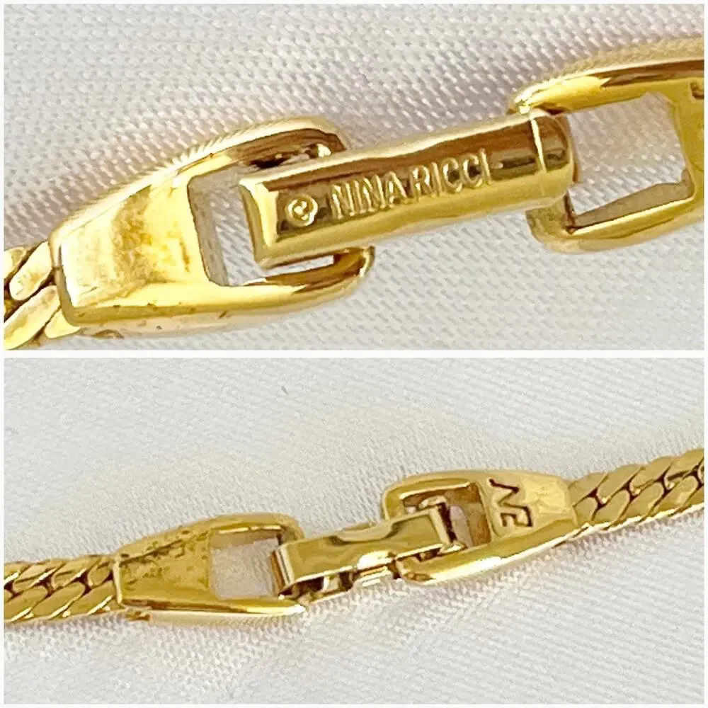 NINA RICCI Vintage Love Knot Rhinetone Snake Omega Choker Necklace 1980s
